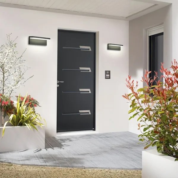 Brilagi - LED vonkajšie nástenné svietidlo TESSI LED/10W/230V antracit IP54