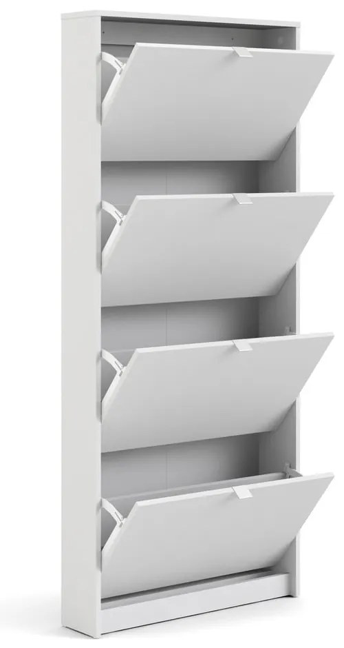 Biela výklopná skrinka na topánky Shoes – Tvilum