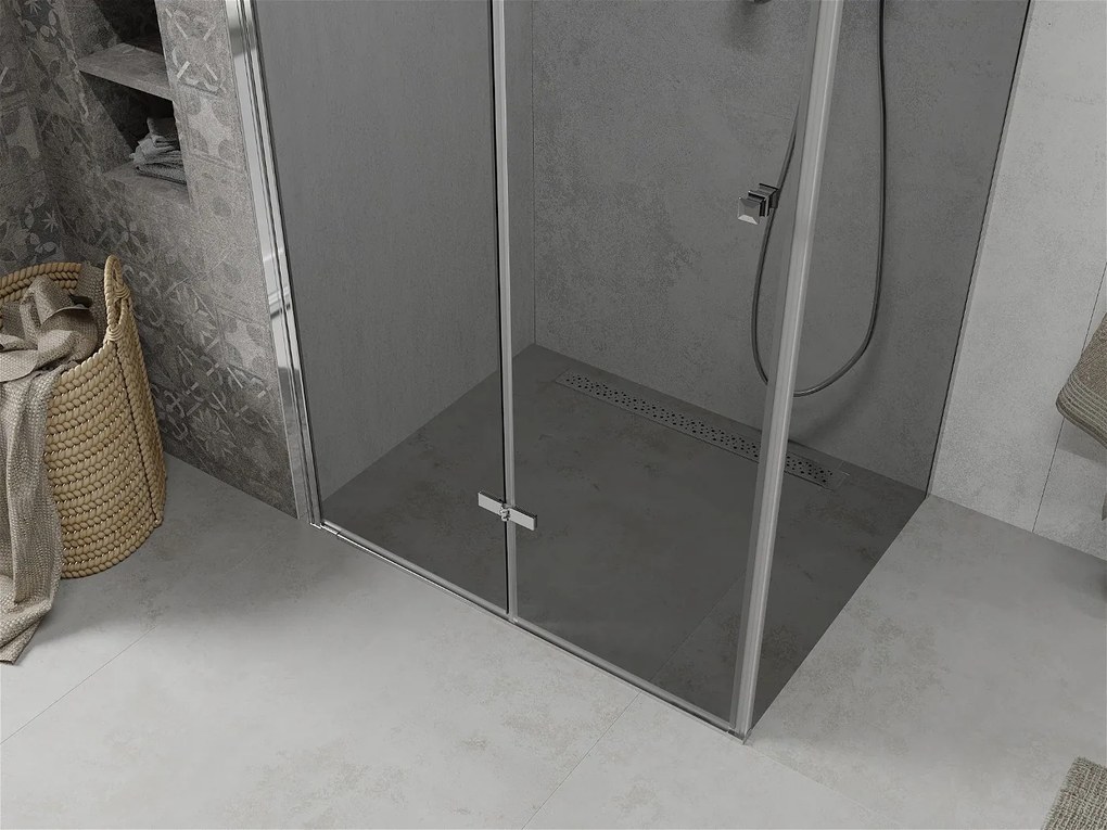 Mexen Lima sprchovací kút 90x100cm, 6mm sklo, chrómový profil-šedé sklo, 856-090-100-01-40