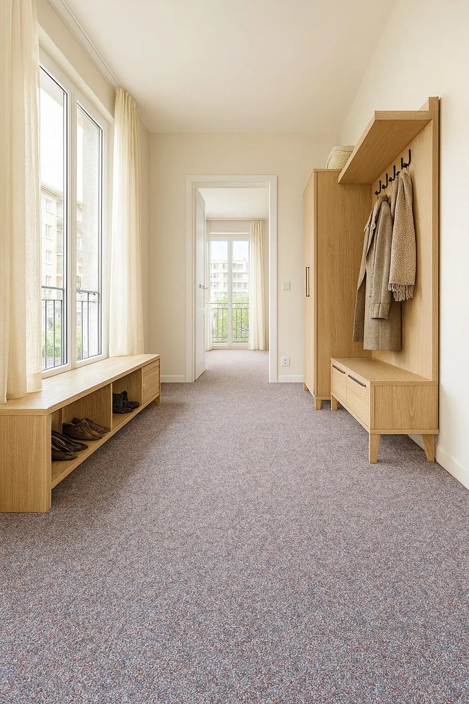 Koberec metráž Rambo 60 fialový, na mieru, šíře 4m, fialová, resine, chodba / predsieň, Spoltex