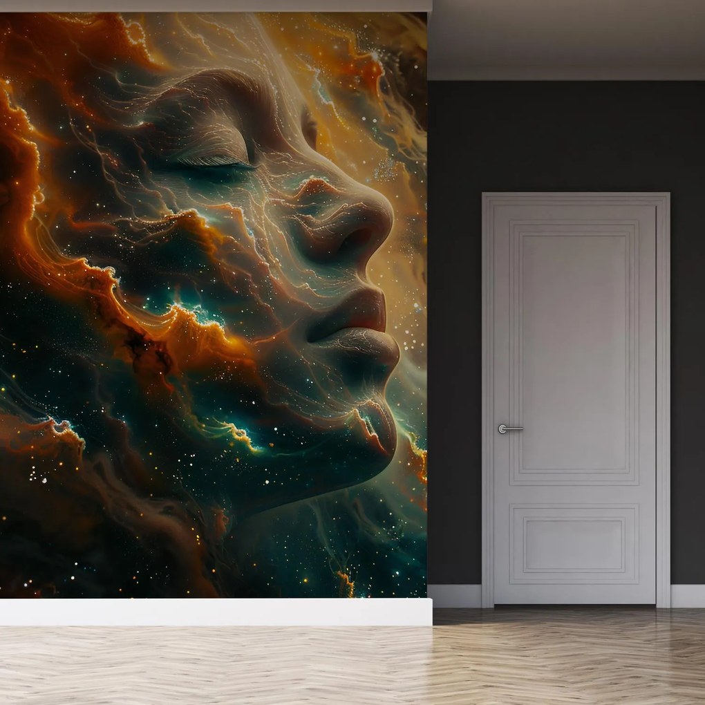 Fototapeta - Tvár vo vesmíre (147x102 cm)