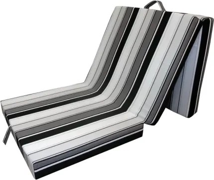 Skladací matrac Samba, so vzorom prúžkov%