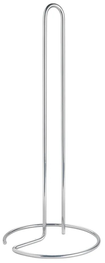 Oceľový stojan na papierové utierky v lesklo striebornej farbe ø 14 cm Luxy – Metaltex