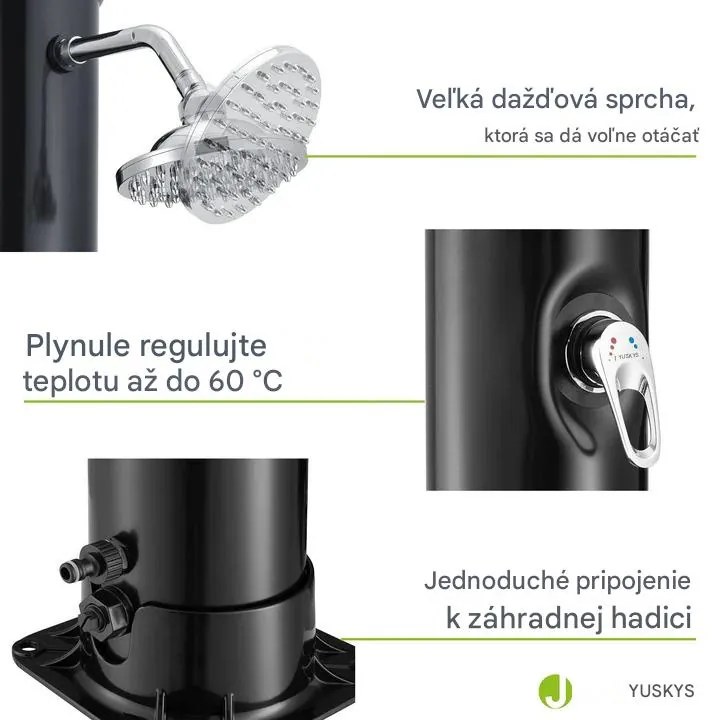 InternetovaZahrada Záhradná solárna sprcha Victoria 35 L
