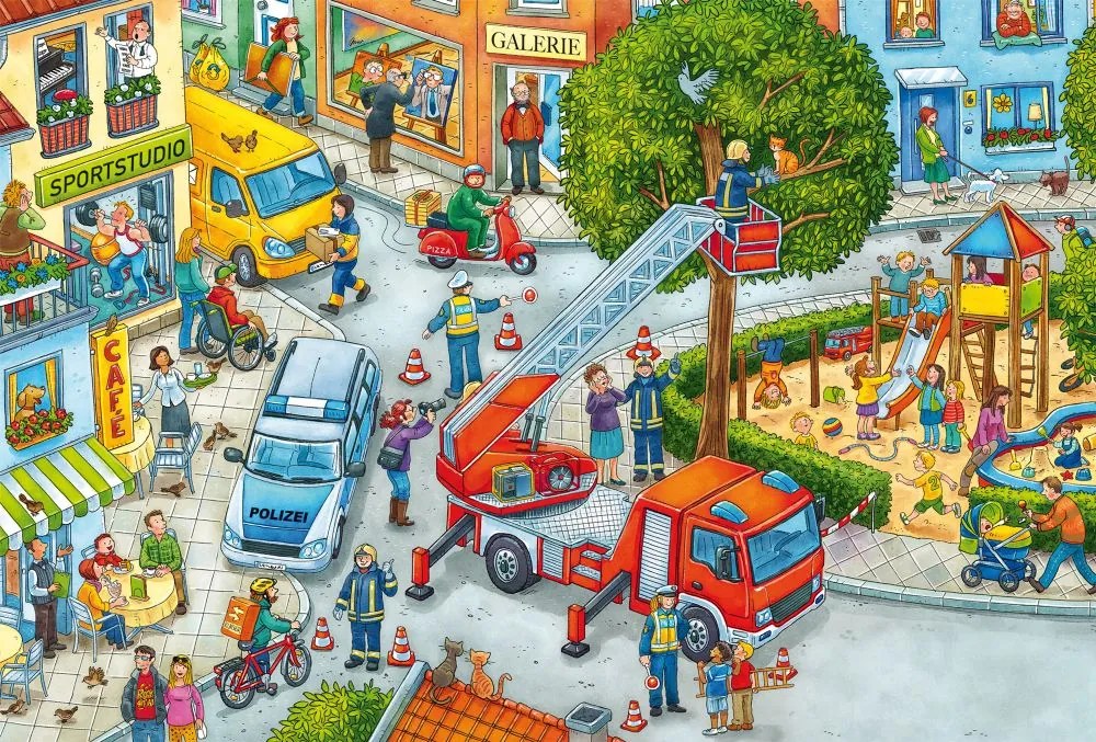 Schmidt Puzzle 3×24 dielikov Hasičský zbor