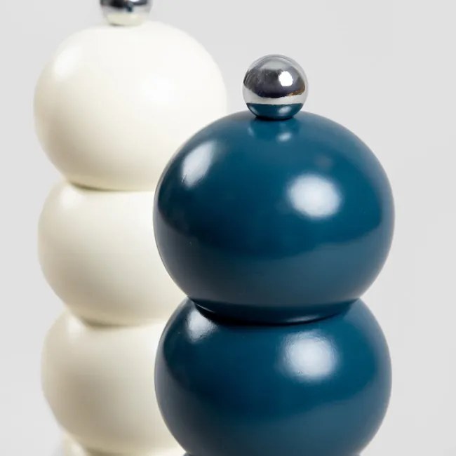 Sada dvoch mlynčekov SPICE BUBBLE modrá / krémová 722196