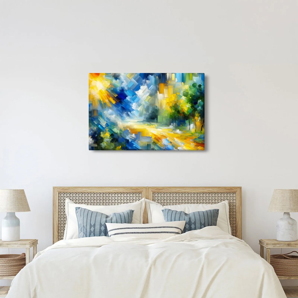 Obraz - Abstraktný slnečný deň (90x60 cm)