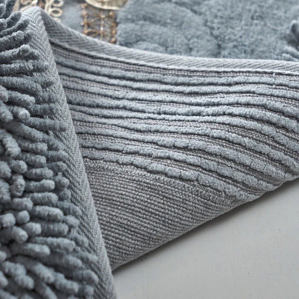 Sada 2 kusů koupelnových předložek Oriental Gray šedá