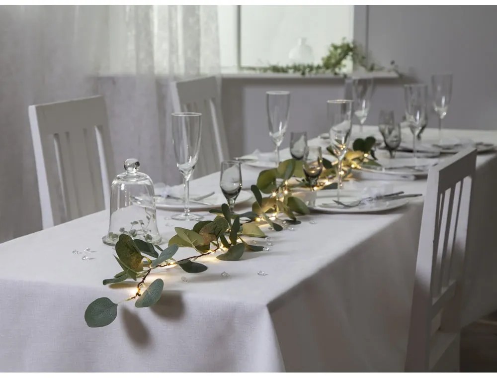 Zelená LED svetelná dekorácia Star Trading Eucalyptus, dĺžka 1,8 m