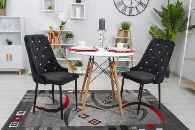 Jedálenská stolička AMORE čierna