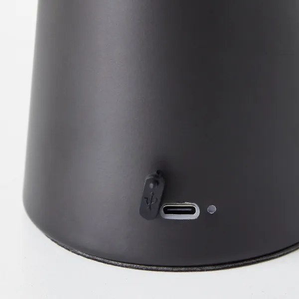 Brilliant LED stmievateľná dotyková stolná lampa MUFFIN LED/3W/5V USB IP44 čiern