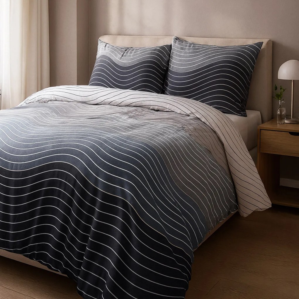 OBLIEČKY Z MIKROVLÁKNA 12204 160X200 CM, 2KS 70X80 CM VZOROVANÉ