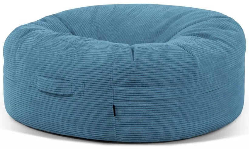 Modrý menčestrový sedací vak Roll 135 – SLOWDOWN