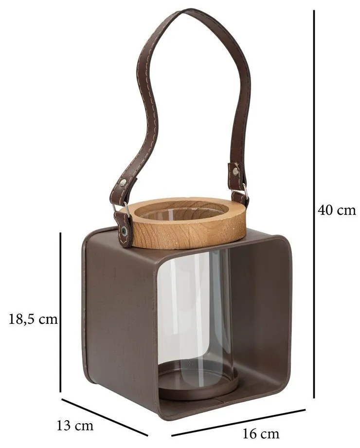 Kovový lampáš 18,5 cm – Mauro Ferretti