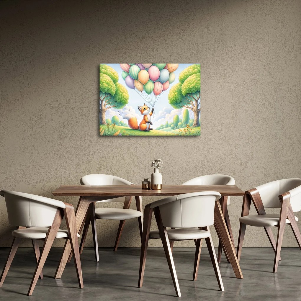 Obraz – Šťastná líška (70x50 cm)