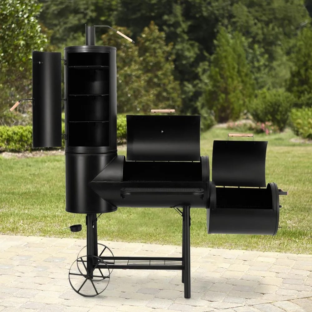 Záhradný gril s udiarňou LOKOMOTIVA AVENBERG BBQ MASTER