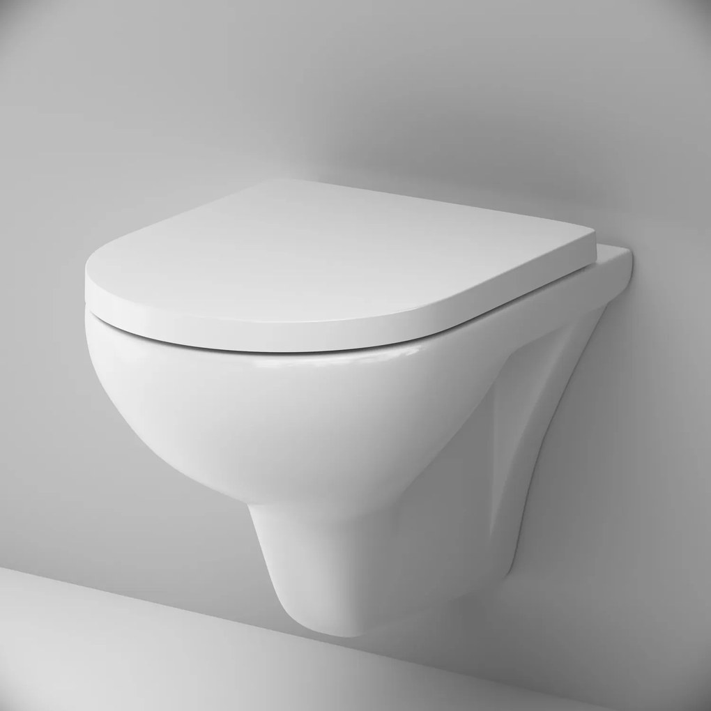 Závesné WC AM.PM Hit CTA1700SC bezokrajové, so sedadlom Microlift, biele