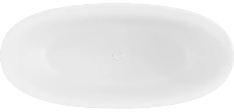 Mexen Bari, voľne stojaca vaňa z konglomerátu 165 x 75 cm, biela matná, 57221657500
