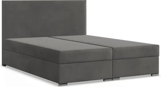 Manželská posteľ ZONZA Velvet 140×200 cm sivá