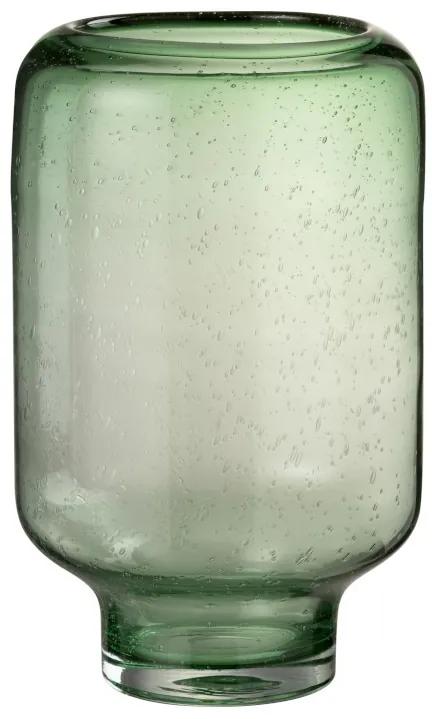 Zelená sklenená váza / svietnik Light Green L - 22 * ​​22 * ​​35,5 cm