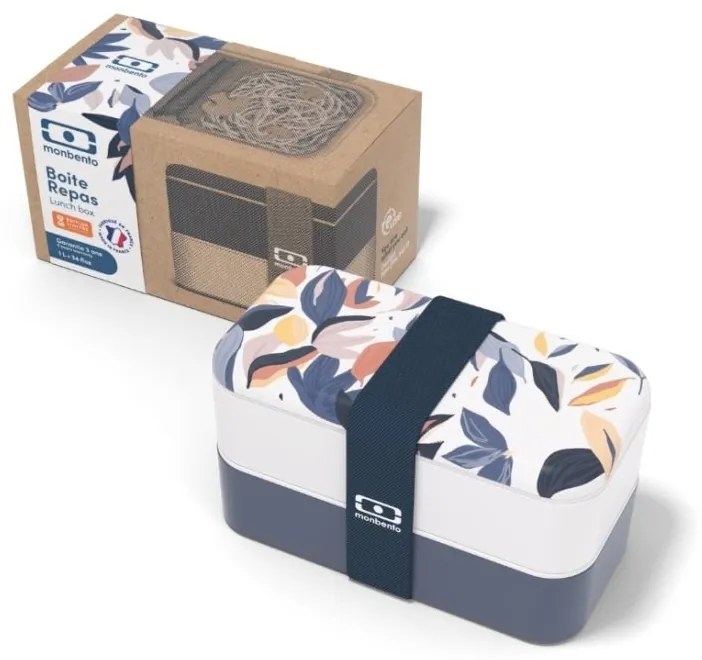 monbento Desiatový box Monbento Original Vegetal Blue 1 l