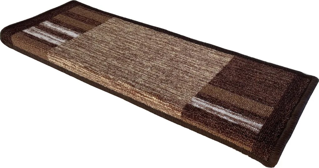 Vopi Nášľapy na schody Geneve hnedý obdĺžnik, samolepiaci - 25x80 obdĺžnik (rozmer vrátane ohybu)