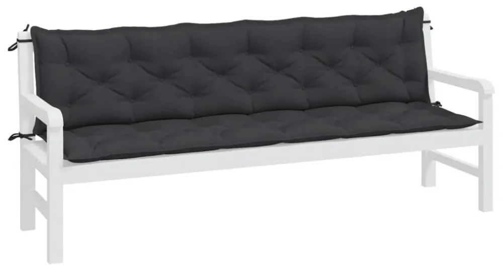 Podušky na záhradnú lavicu 2ks 200cm Dekorhome