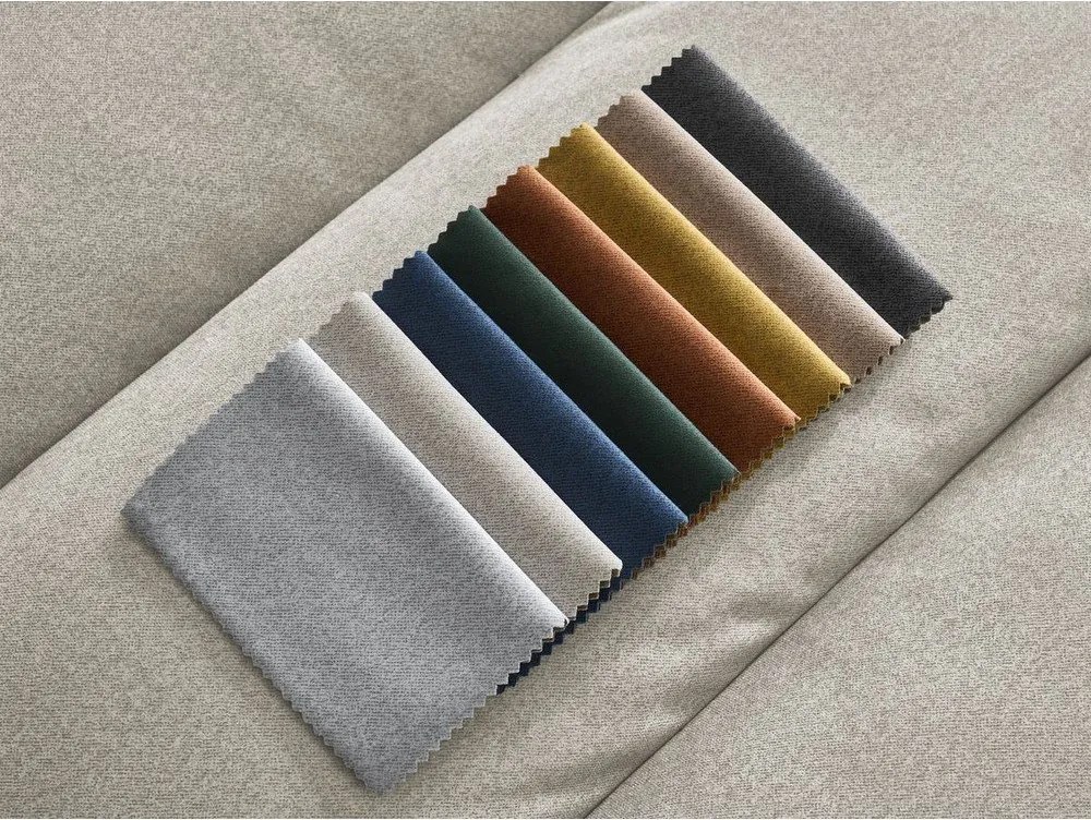 Béžová zamatová rohová pohovka (pravý roh/s leňoškou) Sierra – Bobochic Paris