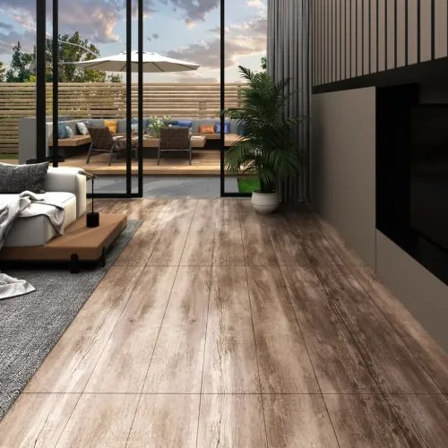 vidaXL Samolepiace podlahové dosky z PVC 5,21 m² 2 mm ošúchané drevo-