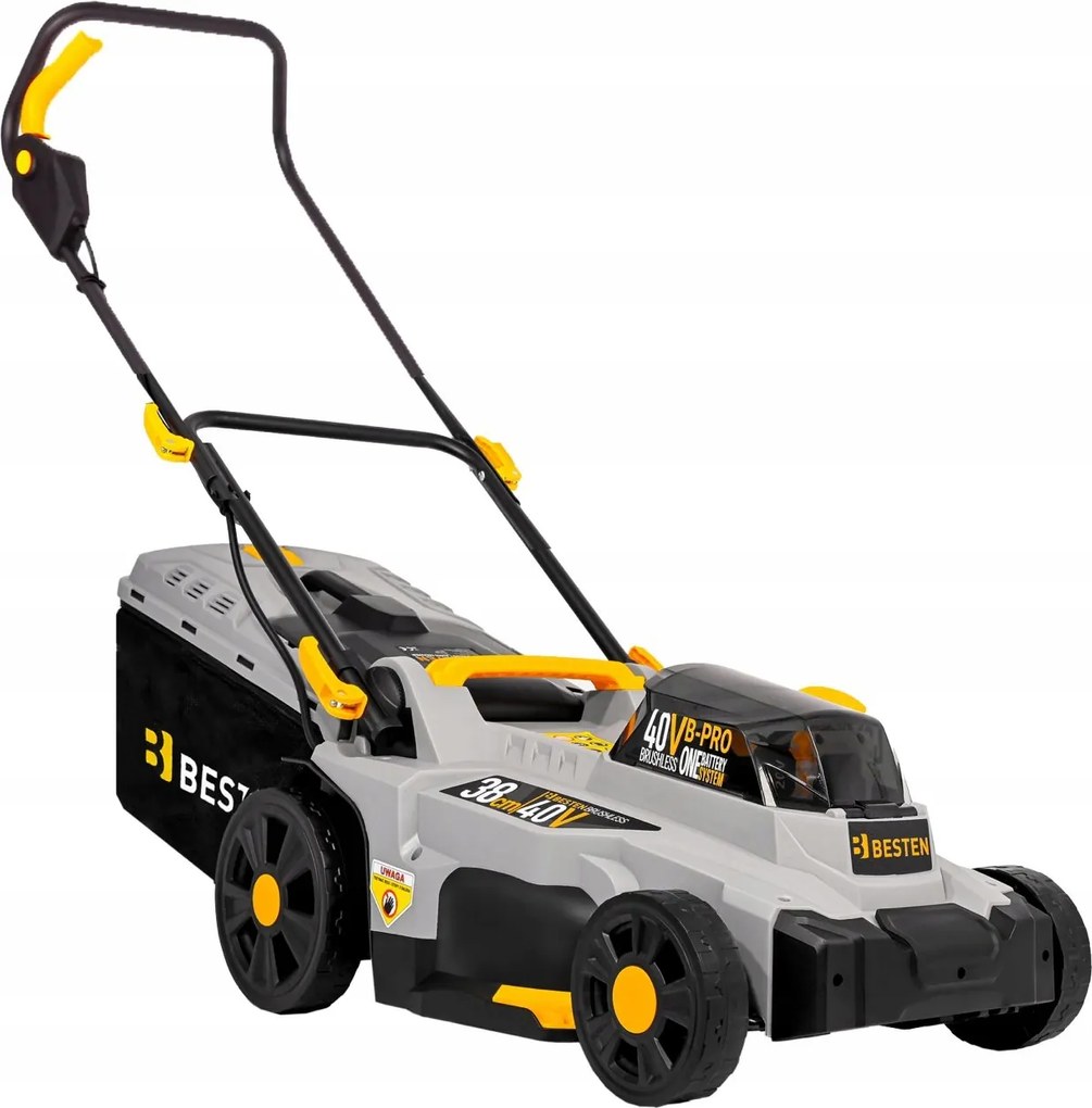 Akumulátorová Bezkartáčová Kosačka 38 CM Na Trávu 2X Aku 6AH Výkonná Besten