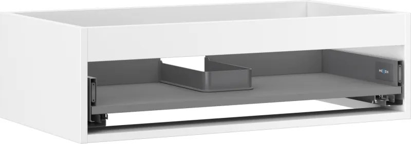 Mexen Box-A, závesná skrinka 80 cm, 1 zásuvka, biela matná, 91AX0-0800-235-1-01