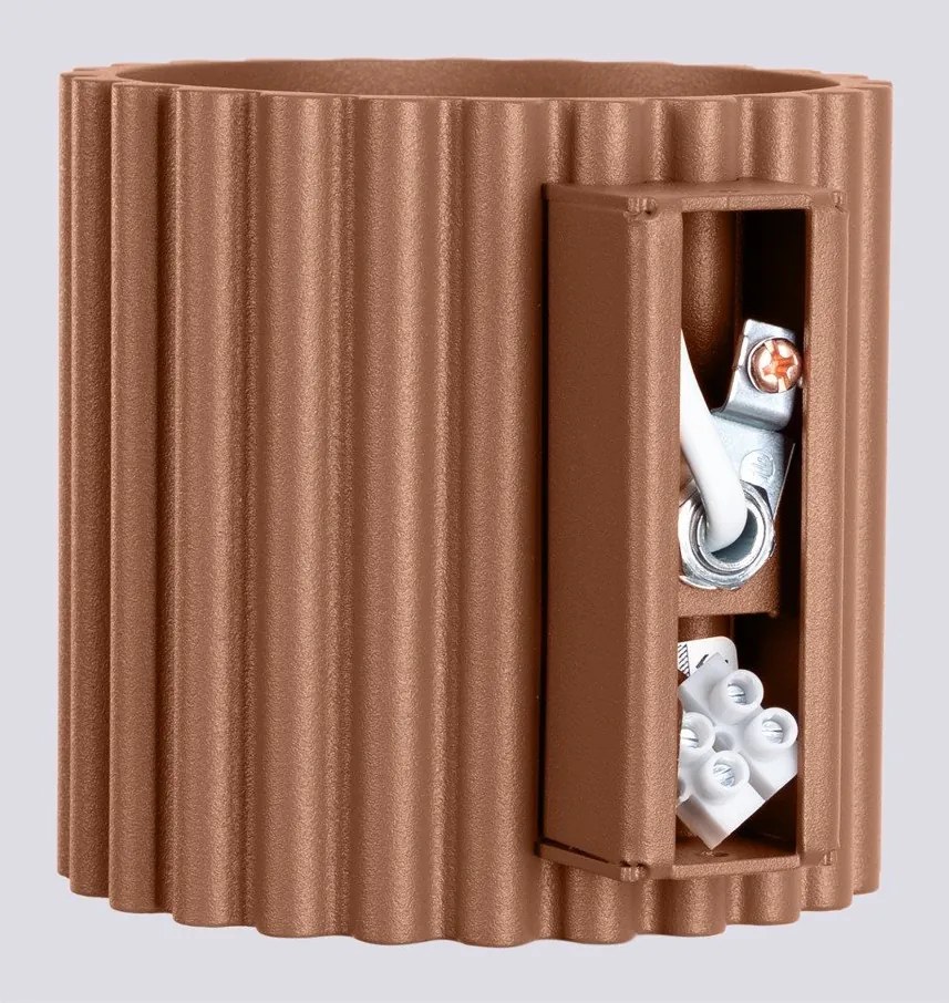 Svetlohnedé nástenné svietidlo ø 10 cm Zora – Sollux