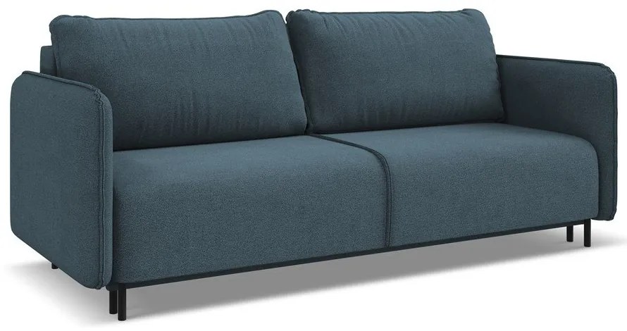 Modrá rozkladacia/s úložným priestorom pohovka 226 cm Luana – Makamii