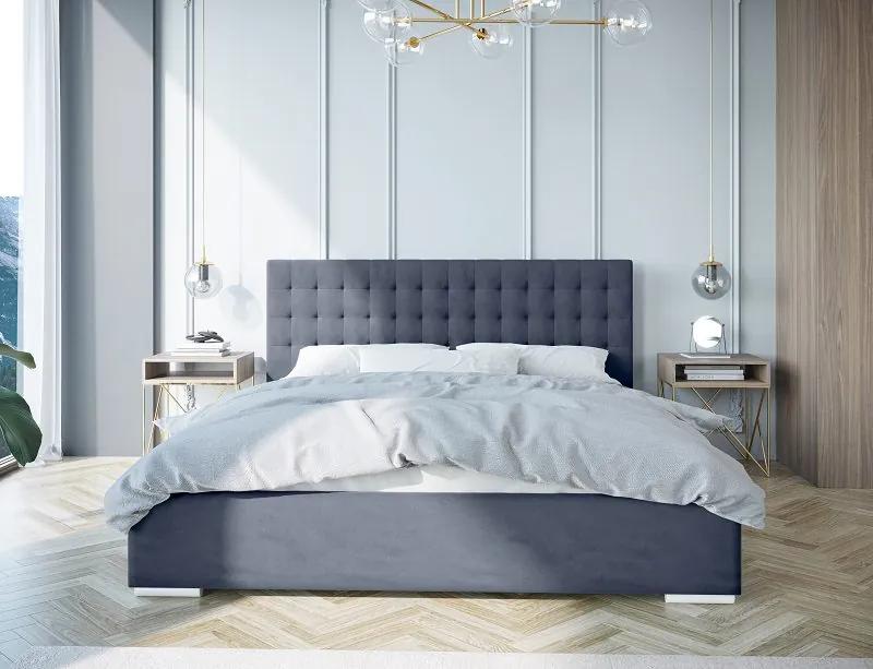 Luxusná čalúnená posteľ AVANTI - Drevený rám,160x200