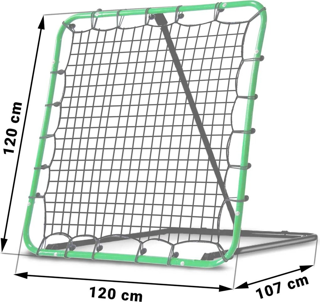 Tréningová bránka Rebounder Neo-Sport 120 x 120 cm