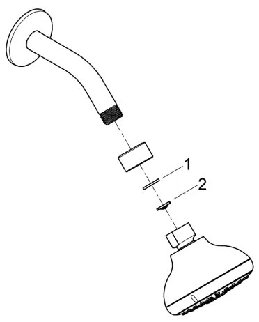 GROHE 26088001 - Sprchová hlavica TEMPESTA 100, 100 mm, lesklý chróm