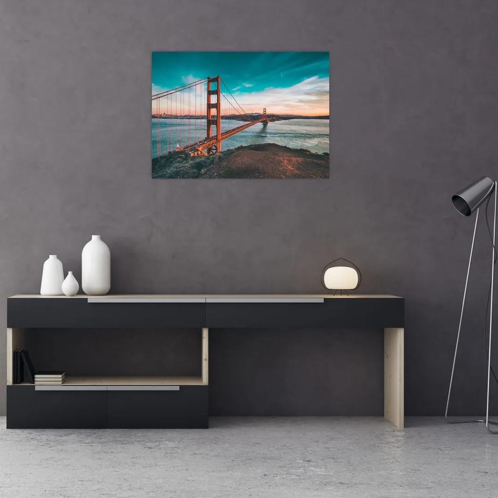 Sklenený obraz- Golden Gate, San Francisco (70x50 cm)