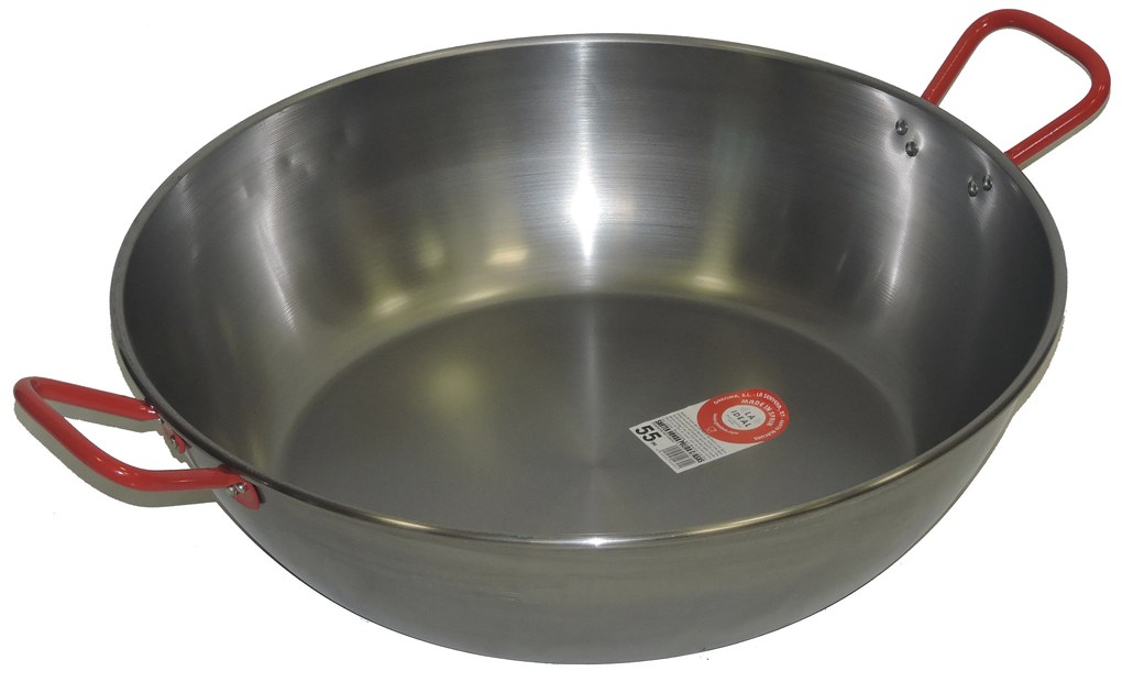 13416 Oceľová hlboká panvica Paella WOK 36 cm GARCIMA