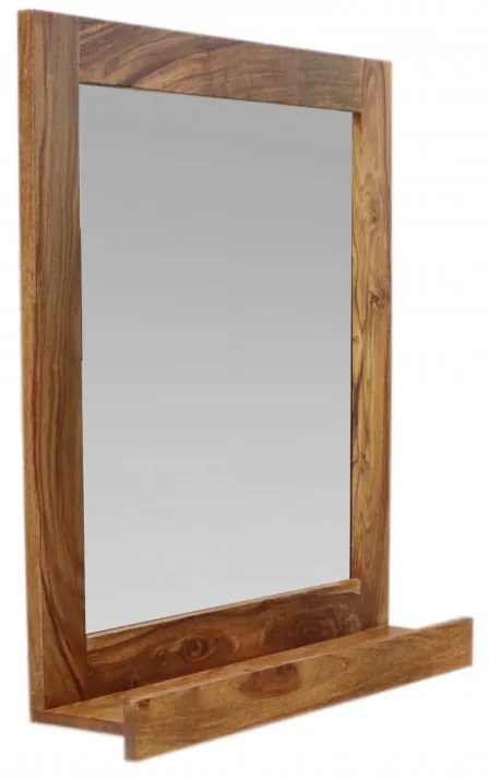 Zrkadlo Amba 80x70 z indického masívu palisander Only stain
