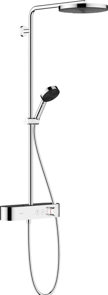 Hansgrohe Pulsify S, Showerpipe 260 1jet EcoSmart s termostatom ShowerTablet Select 400, chrómová, HAN-24221000
