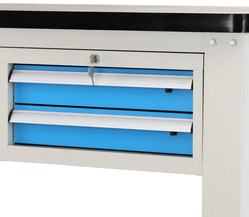 Dielenský stôl Solid MDF-02, 180 cm, závesný box, čierna