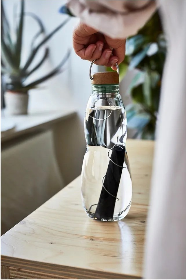 Sklenená fľaša 600 ml Eau Good – Black + Blum