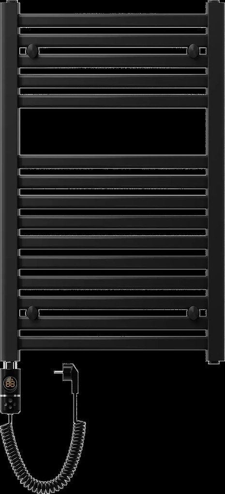Mexen Helios, elektrické vykurovacie teleso 800 x 500 mm, 600 W, čierna, W103-0800-500-2600-70