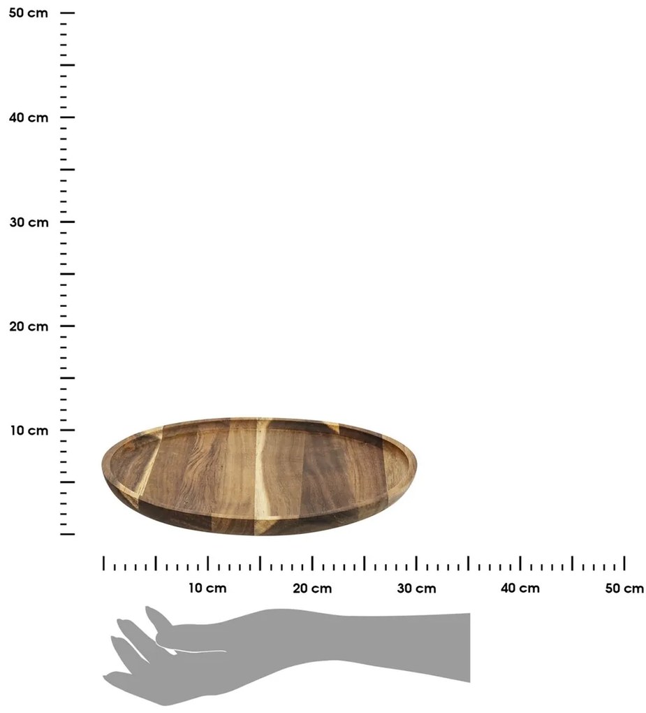 Drevený tanier Acacia 30 cm