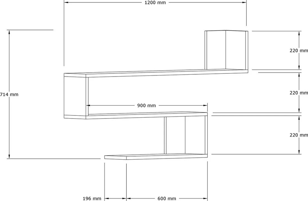 Polička Penne White