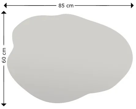 Nástenné zrkadlo OHHO 85x60 cm čierna