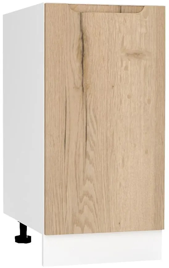 Kuchynská skrinka Zoya D45 Pl Dub Halifax/Biely