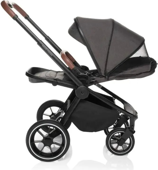 Zopa športový kočík MOVE CROSS + nánožník a pláštenka - rocky grey (black)