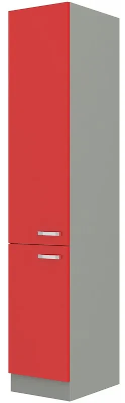 Potravinová kuchynská skrinka Roslyn 40 DK 210 2F (červená + sivá). Vlastná  spoľahlivá doprava až k Vám domov. 1032683 | BIANO