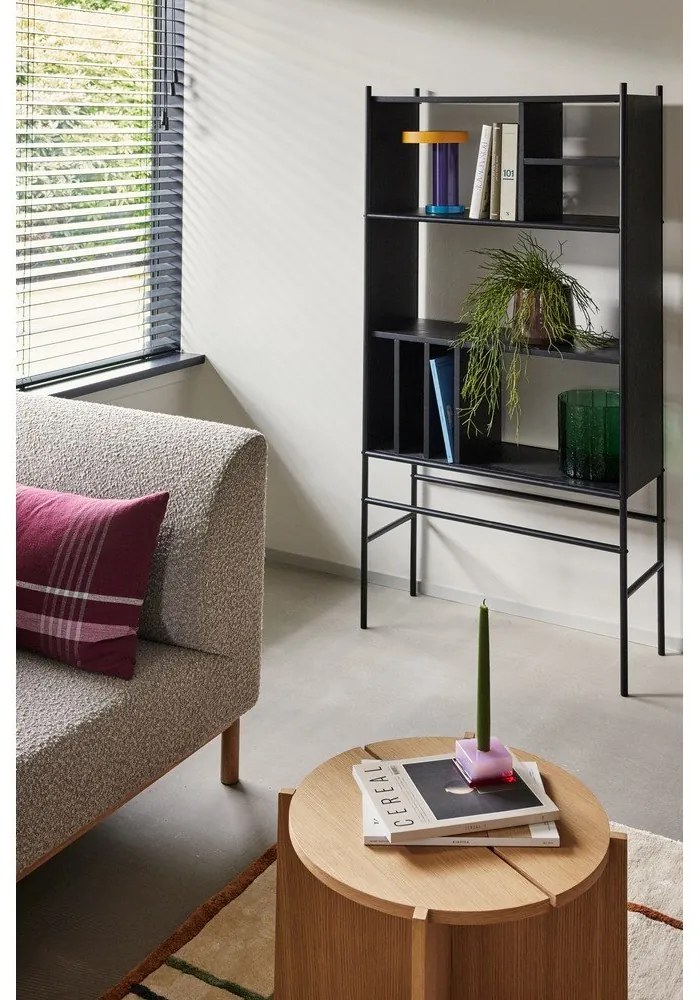 Okrúhly odkladací stolík v dekore duba ø 55 cm Dash – Hübsch